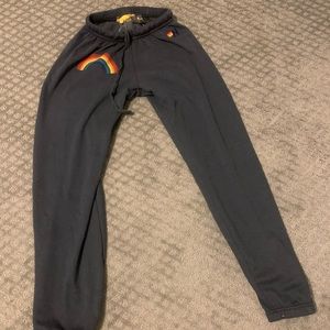 Black aviator nation pants